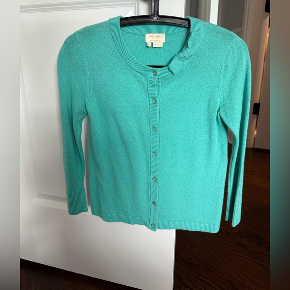 Kate Spade Green/Blue Wool/Cashmere Cardigan - Picture 1 of 2